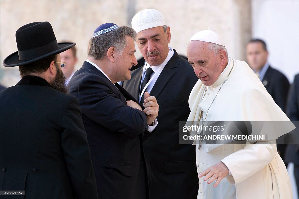 ISRAEL-PALESTINIAN-VATICAN-POPE-WESTERN WALL