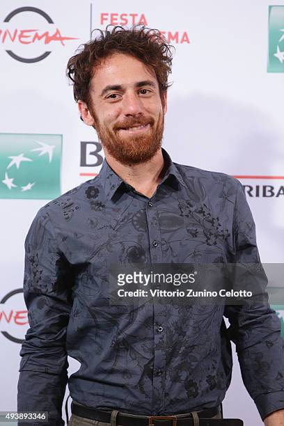 Elio Germano attends a photocall for 'Alaska' during the 10th Rome Film Fest on October 23, 2015 in Rome, Italy.