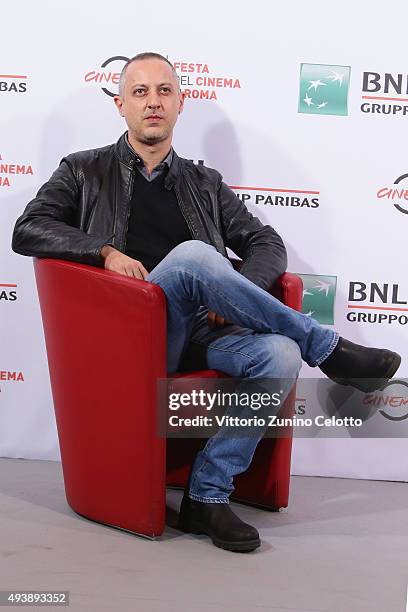 Claudio Cupellini attends a photocall for 'Alaska' during the 10th Rome Film Fest on October 23, 2015 in Rome, Italy.