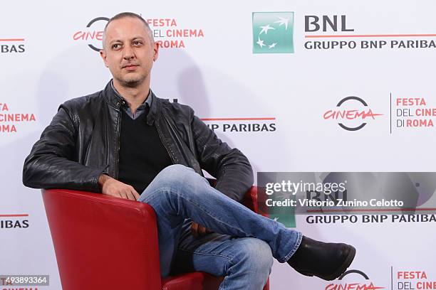 Claudio Cupellini attends a photocall for 'Alaska' during the 10th Rome Film Fest on October 23, 2015 in Rome, Italy.