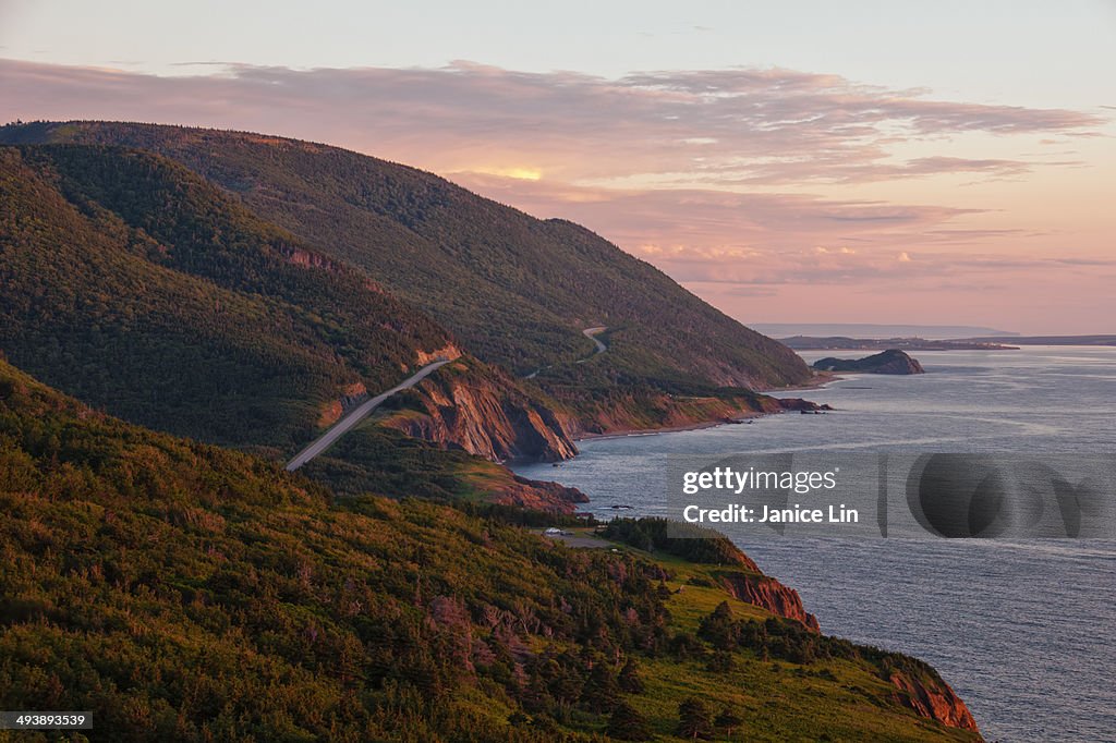 Sunset on the Cabot Trail, Nova Scotia