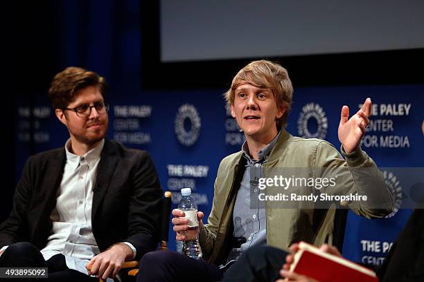 Actor/writer Thomas Ward and actor/creator Josh Thomas attend the discussion panel for "Please Like Me" at The Paley Center for Media on October 22,...