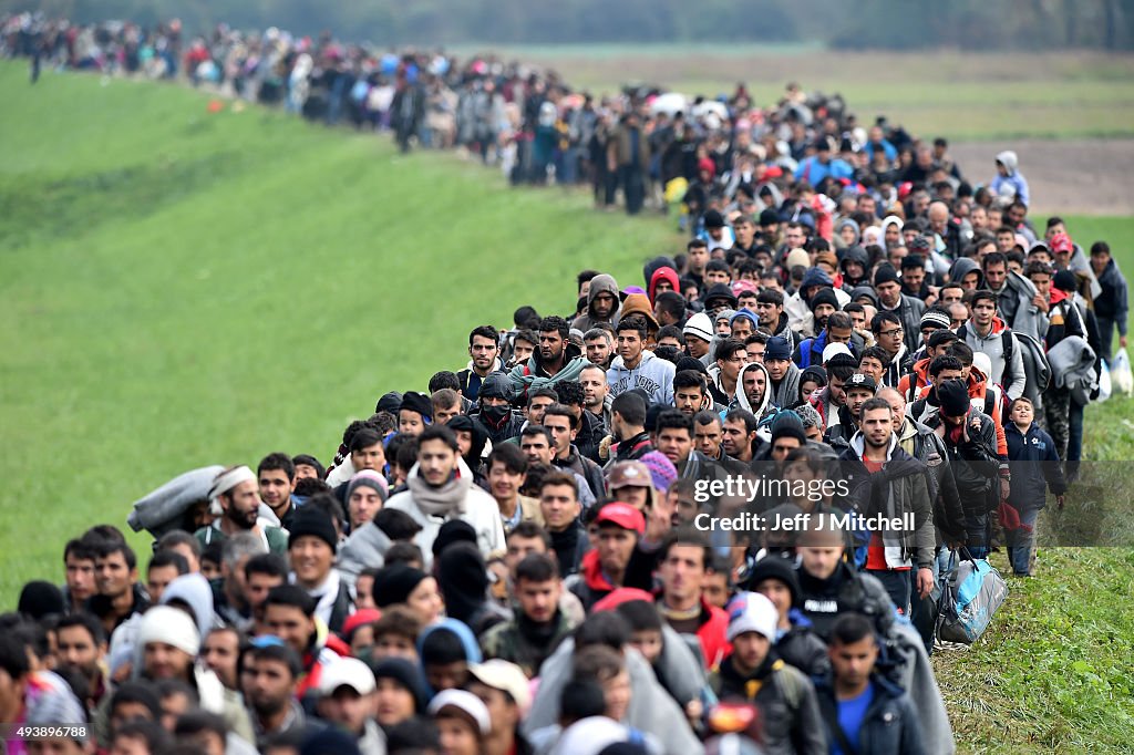 Migrants Cross Into Slovenia