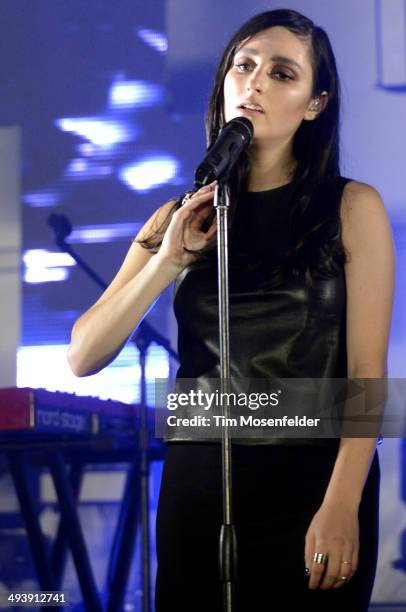 Jillian Banks aka Banks performs during the Saquatch! Music Festival at the Gorge Amphitheater on May 25, 2014 in George, Washington.