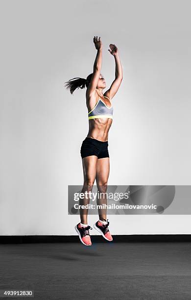 jump! - vertical jump stock pictures, royalty-free photos & images