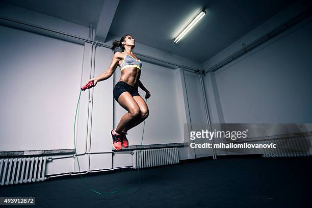 jumping rope - low effort stock pictures, royalty-free photos & images