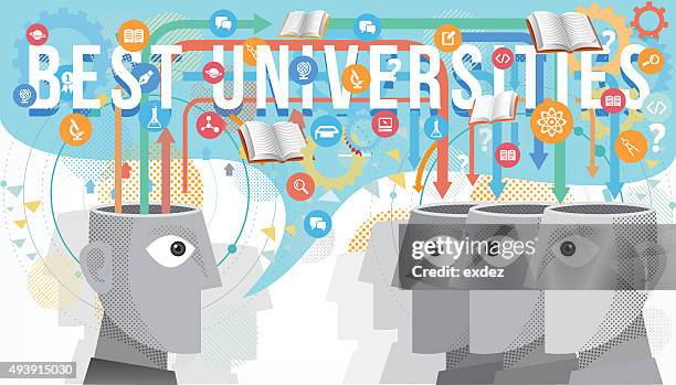best university advice by expert - editorial stock illustrations
