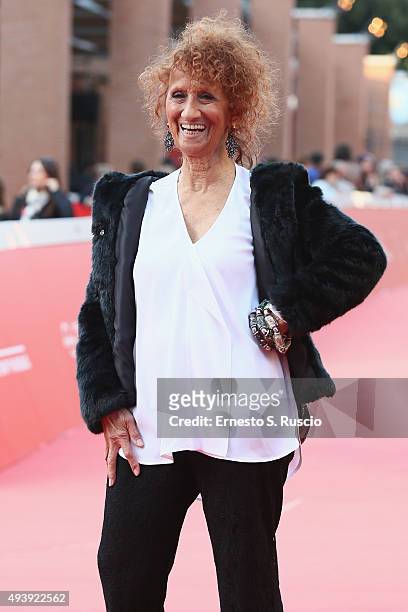Anna Mazzamauro attends a red carpet for 'Fantozzi' during the 10th Rome Film Fest on October 23, 2015 in Rome, Italy.