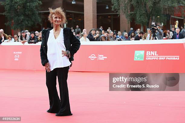 Anna Mazzamauro attends a red carpet for 'Fantozzi' during the 10th Rome Film Fest on October 23, 2015 in Rome, Italy.