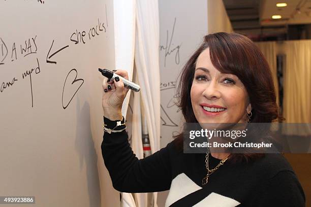 Two-time Emmy Award-winning actress Patricia Heaton discusses her Food Network series 'Patricia Heaton Parties' during the AOL Build Series at AOL...