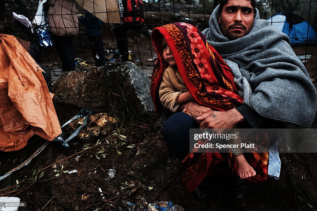 Greek Island Of Lesbos Continues To Receive Migrants Fleeing Their Countries