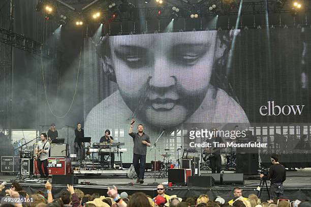 Guy Garvey of Elbow performs during the Saquatch! Music Festival at the Gorge Amphitheater on May 25, 2014 in George, Washington.