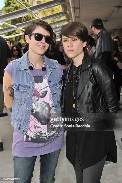 Tegan & Sara And TD Music Come Together at Roy Thomson Hall on May 26, 2014 in Toronto, Canada.