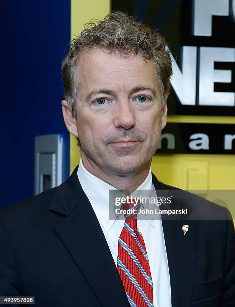 Business Network's Melissa Francis interviews Senator Rand Paul at FOX Studios on October 23, 2015 in New York City.