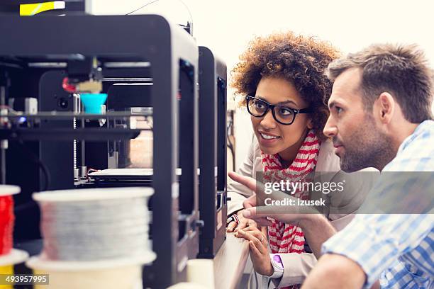 3d printer office - 3d printers stock pictures, royalty-free photos & images