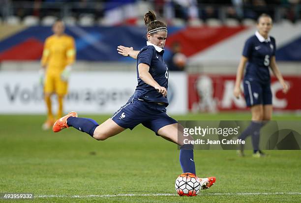 Charlotte Bilbault of France in action during the women's international friendly match between France and The Netherlands at Stade Jean Bouin on...