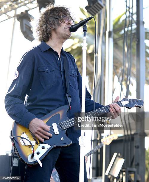 Rick Froberg of Drive Like Jehu performs during the Treasure Island Music Festival on Treasure Island on October 18, 2015 in San Francisco,...