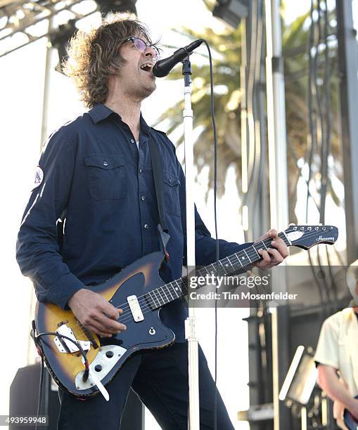 Rick Froberg of Drive Like Jehu performs during the Treasure Island Music Festival on Treasure Island on October 18, 2015 in San Francisco,...