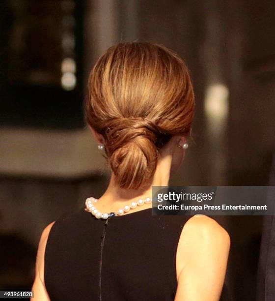 Queen Letizia of Spain attends the Princess of Asturias Awards 2015 at the Campoamor Theater on October 23, 2015 in Oviedo, Spain.