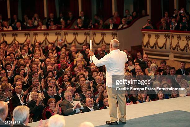 Leonardo Padura attends the Princess of Asturias award 2015 at the Campoamor Theater on October 23, 2015 in Oviedo, Spain.