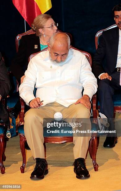 Leonardo Padura attends the Princess of Asturias award 2015 at the Campoamor Theater on October 23, 2015 in Oviedo, Spain.