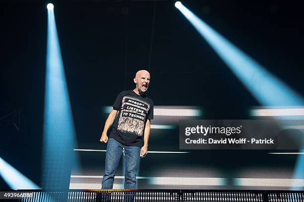 Moby performs at Le Zenith on October 23, 2015 in Paris, France.