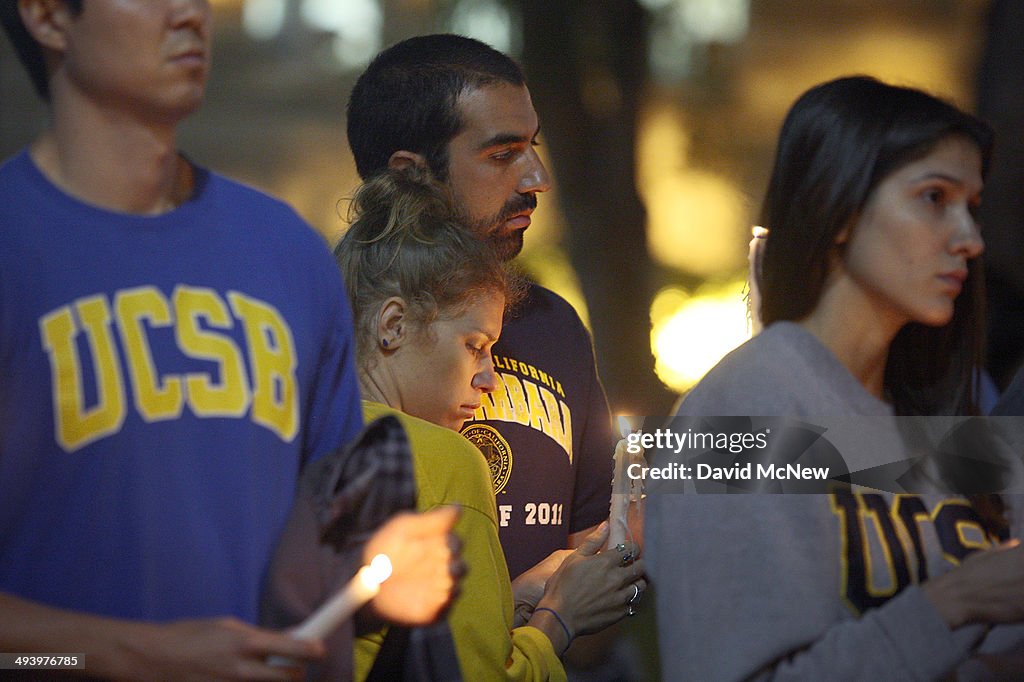 Vigil Held At UCLA For Santa Barbara Shooting Rampage Victims