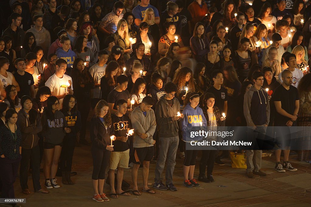 Vigil Held At UCLA For Santa Barbara Shooting Rampage Victims