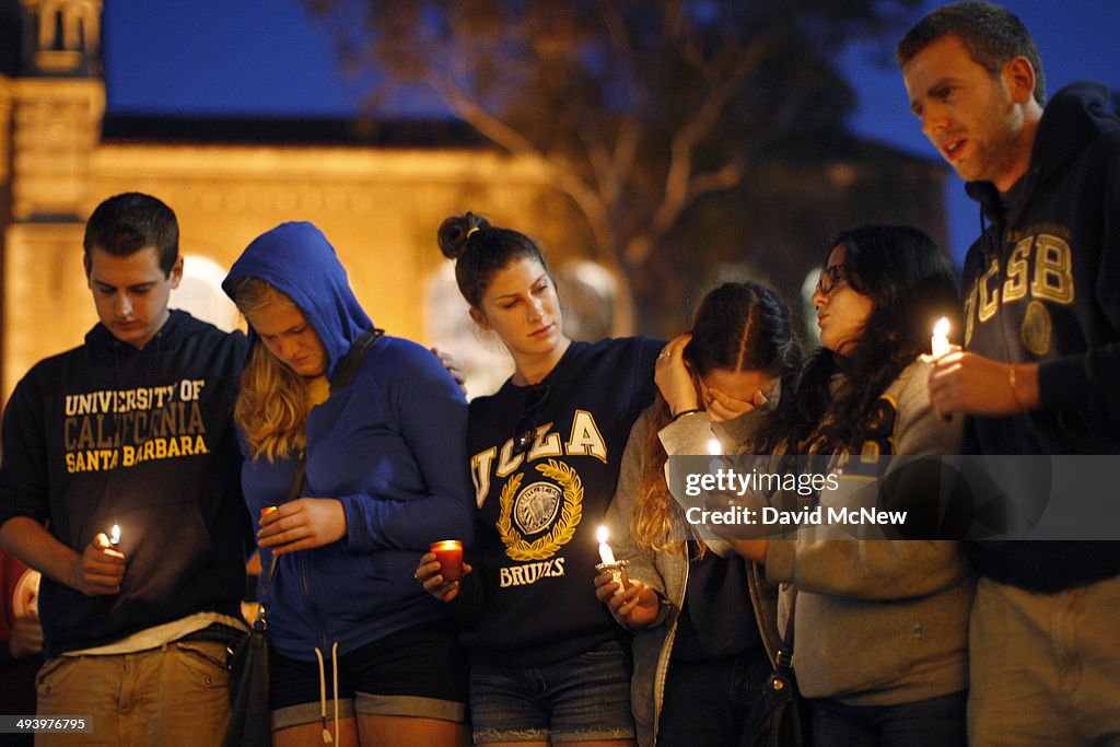 Vigil Held At UCLA For Santa Barbara Shooting Rampage Victims