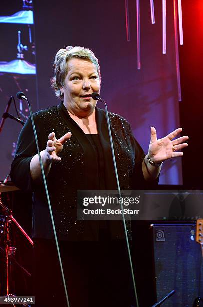 Of the Los Angeles Gay and Lesbian Center Lorri Jean speaks at The LA Gay & Lesbian Center's Annual "An Evening With Women" at The Beverly Hilton...