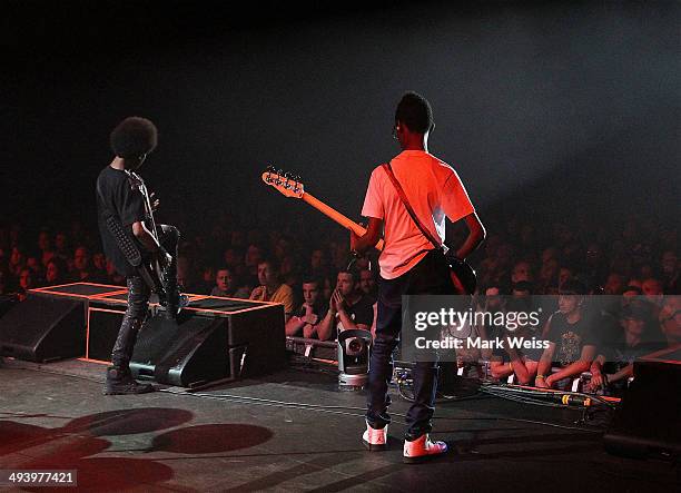 Malcom Brickhouse and Jarad Dawkins of Unlocking The Truth performs at Sands Event Center on May 13, 2014 in Bethlehem, Pennsylvania.