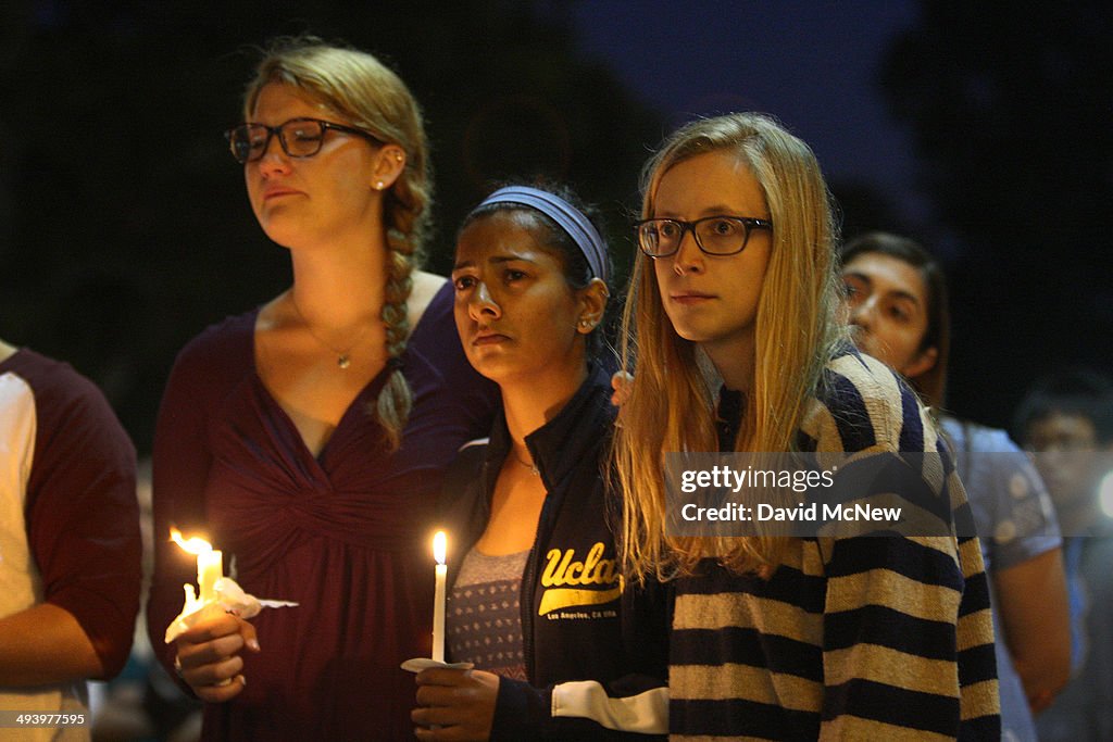 Vigil Held At UCLA For Santa Barbara Shooting Rampage Victims