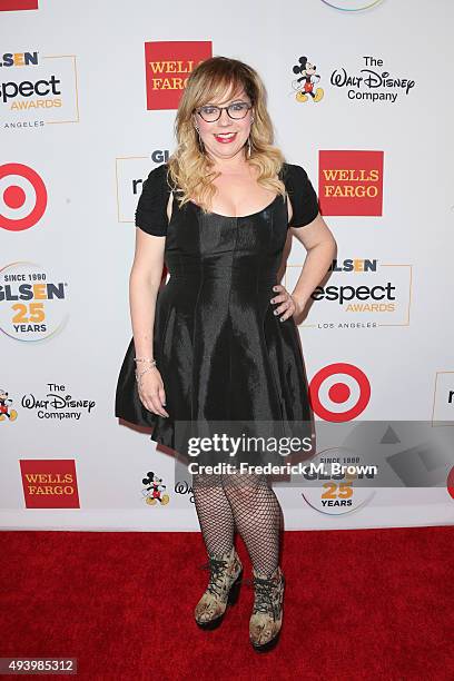 Actress Kirsten Vangsness attends the 2015 GLSEN Respect Awards at the Beverly Wilshire Four Seasons Hotel on October 23, 2015 in Beverly Hills,...