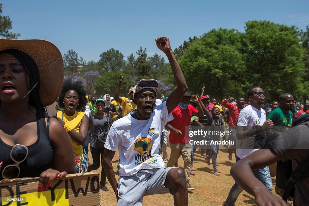 Protest against tuition fees in South Africa