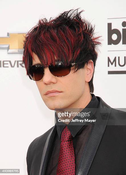Magician Criss Angel arrives at the 2014 Billboard Music Awards at the MGM Grand Garden Arena on May 18, 2014 in Las Vegas, Nevada.