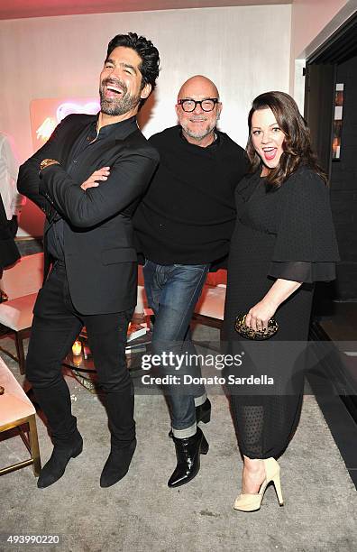 Hosts Brian Atwood, Eric Buterbaugh and Melissa McCarthy attend Brian Atwood's Celebration of PUMPED hosted by Melissa McCarthy and Eric Buterbaugh...