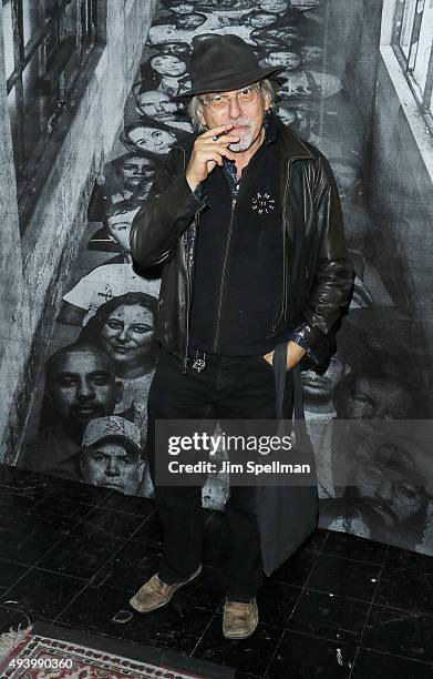 Cartoonist Art Spiegelman attends the "Ellis" New York premiere on October 23, 2015 in New York City.