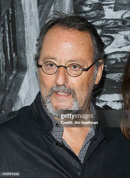 Actor Jean Reno attends the "Ellis" New York premiere on October 23, 2015 in New York City.