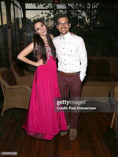 Recording artist Meredith O'Connor and actor/singer Matt Shingledecker attend the Meredith O'Connor Album Release Party benefiting The Carol Galvin...