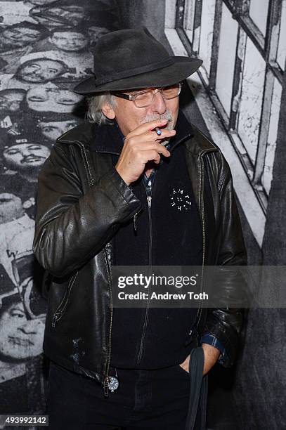 Art Spiegelman attends the "Ellis" New York premiere on October 23, 2015 in New York City.
