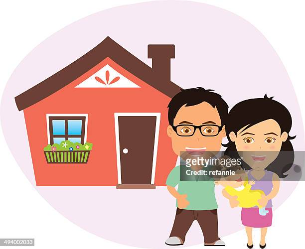 97 Husband Wife Baby Cartoon High Res Illustrations - Getty Images