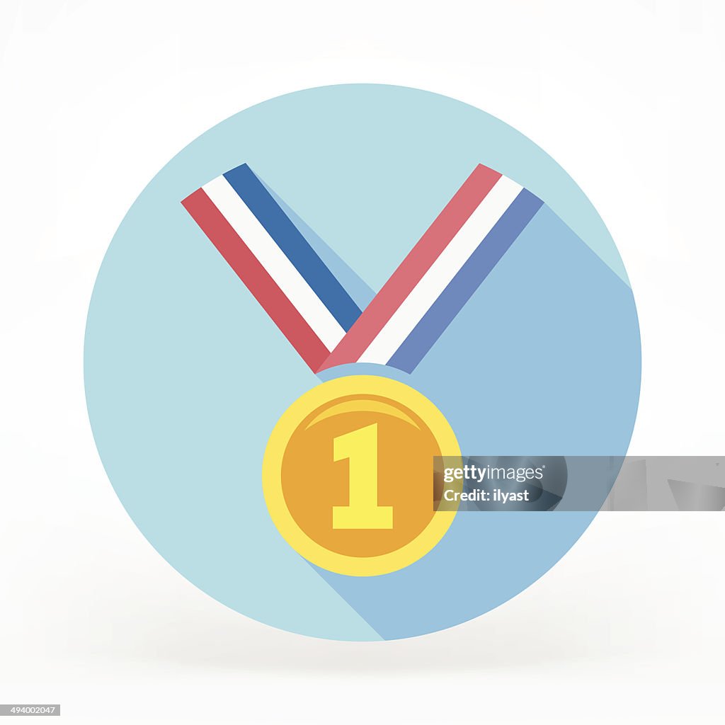 Medal Prize Flat Icon