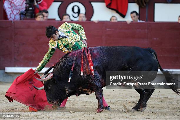 Miguel Angel Perera performs during San Isidro Fair on May 23, 2014 in Madrid, Spain.