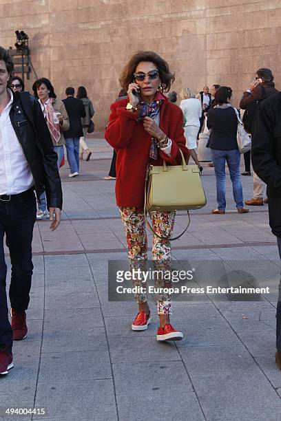 Nati Abascal attends San Isidro Fair on May 23, 2014 in Madrid, Spain.
