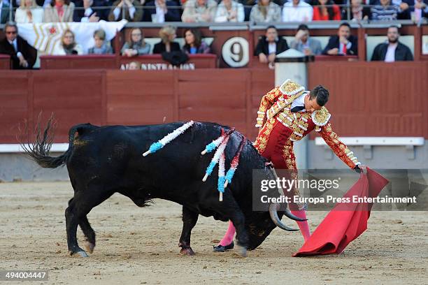 Jose Maria Manzanares performs during San Isidro Fair on May 23, 2014 in Madrid, Spain.