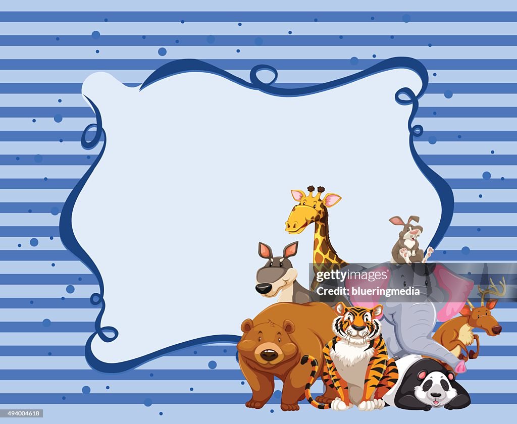 Borderdesign Wild Animals High-Res Vector Graphic - Getty Images