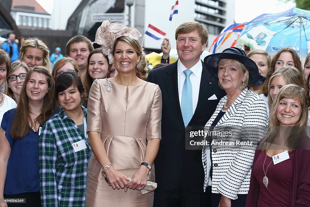 King Willem-Alexander And Queen Maxima Of The Netherlands Visit North Rhine-Westphalia