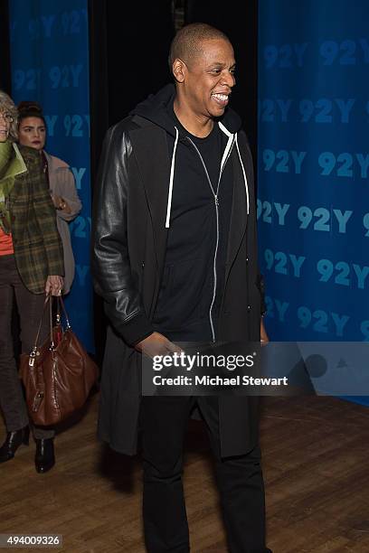 Jay Z attends 92nd Street Y Presents: "Breaking The Chains" of Social Injustice at 92nd Street Y on October 23, 2015 in New York City.