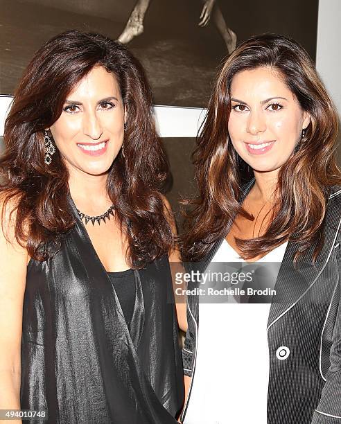 Ritsa Panagis and Steffie Rogotis attend "Metallic Life" by Brian Bowen Smith, brough to you by CASAMIGOS Tequila at De Re Gallery on October 22,...