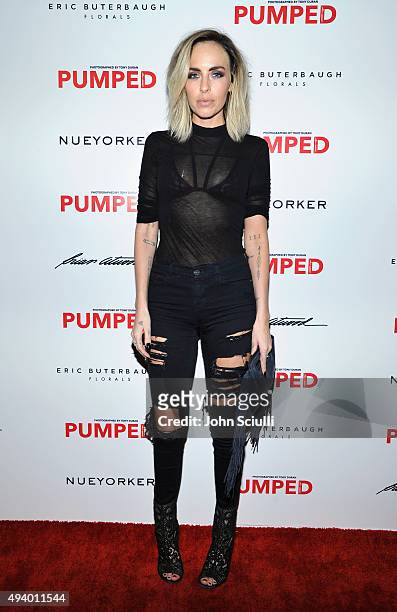 Stylist Maeve Riley attends Brian Atwood's Celebration of PUMPED hosted by Melissa McCarthy and Eric Buterbaugh on October 23, 2015 in Los Angeles,...